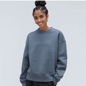 Everlane Crewneck Blue Track Sweater